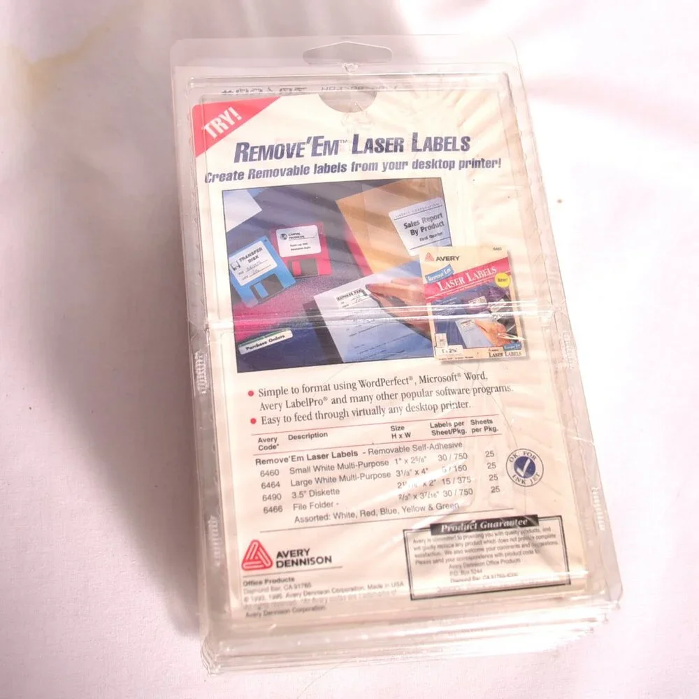 Avery Color Coding Labels Rainbow Pack Removable 3x5 6 packs of 35 8048AS